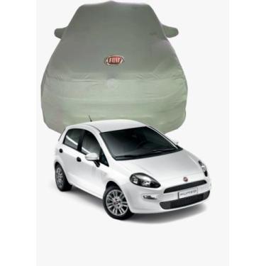 Imagem de Capa de Carro Fiat Punto Tecido  Lycra Premium - Cadilhe Capas, Cinza 