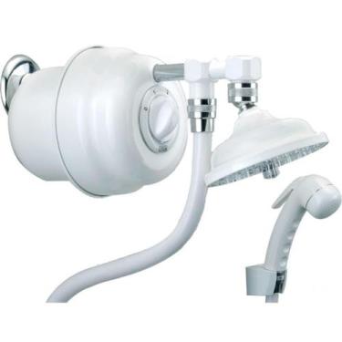 Imagem de Ducha Clássica Branca com Desviador 220V - AQ096 - CARDAL