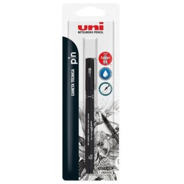 Imagem de Caneta Nankim Pin Preta 0.8mm Blister - Uni