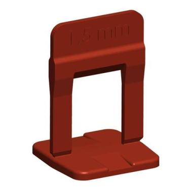 Imagem de Nivelador Piso Base Slim 1,5mm C/100un Vermelho Cortag