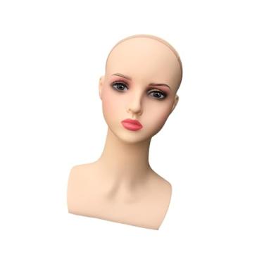 Imagem de Generic Expositor de perucas para cabeça feminina, cabeça de manequim feminina profissional, cabeça de treinamento para modelagem de cabelo, fabricação de, Lábios Rosados