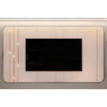 Imagem de Painel Home p/ TV até 75 Polegadas Celine 100% MDF c/ Led 241x132cm Of