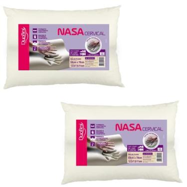Imagem de Kit de 2 Travesseiros Nasa Cervical - Capa com Zíper - Duoflex