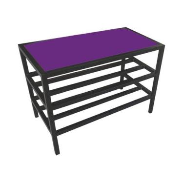 Imagem de Sapateira Banco Estofado Hall De Entrada Estilo Industrial - Moveraço,