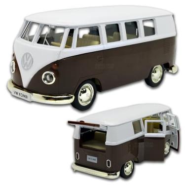 Imagem de Miniatura de carro Kombi 1969 em metal, Carrinho de ferro Kombi, 13 CM, RMZ City