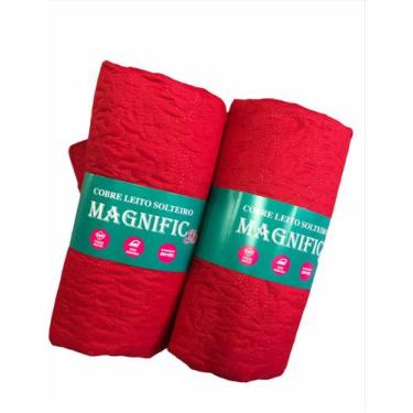 Imagem de Cobre Leito Slim Liso Solteiro Várias Cores - Tuca Casa, Vermelho