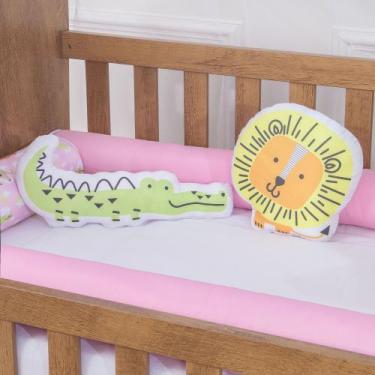 Imagem de Kit Almofada 2 Peças Decorativa Menina para Bebe Infantil - Zan Baby, 