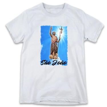 Imagem de 1 Camiseta São João Batista Estátua Santo Religião - W3artestampa, Opç