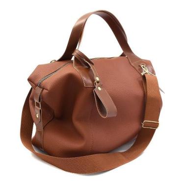 Imagem de Bolsa Rosa Helena Pratica Milão Caramelo C/ Alça Despojada