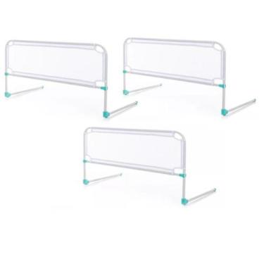 Imagem de Kit 3 Grade de Proteção para Bebê Criança Protetor de Cama Lateral Seg