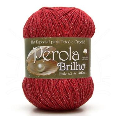 Imagem de Linha Pérola Brilho 460m - Barbantes São João, 13 - VERMELHO/PRATA