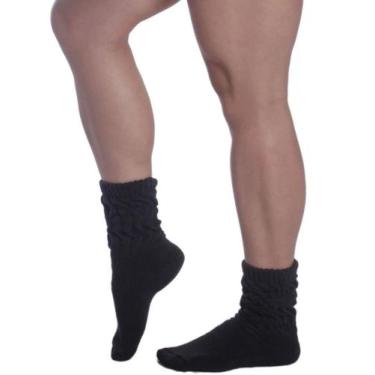 Imagem de Kit 3 Meias Aeróbica Feminina Cano Médio Selene, 3 preto, 34/39