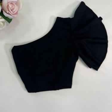 Imagem de Cropped Para Criança Nula Manga Lançamento Babado Blogueira - AK FASHI