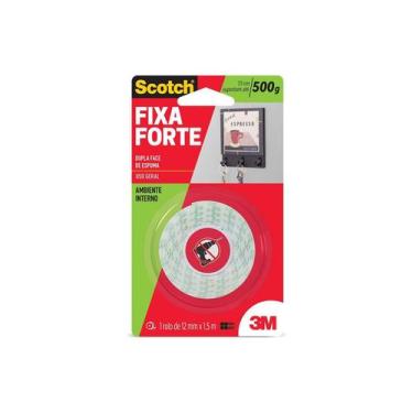 Imagem de Fita Dupla Face 3M Fixa Forte Esp Int 12Mmx1,5M 109 Blister