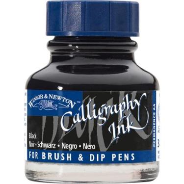 Imagem de Tinta para Caligrafia Winsor & Newton 30ml  Black 030
