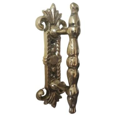 Imagem de Puxador Em Bronze Modelo Antigo Com Espelho Portas Portões - Wilmil
