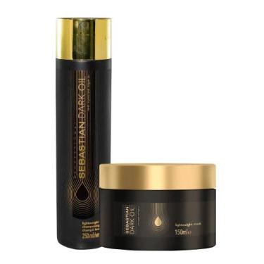 Imagem de Kit Sebastian Dark Oil Shampoo 250ml e Máscara 150ml - Sebastian Profe