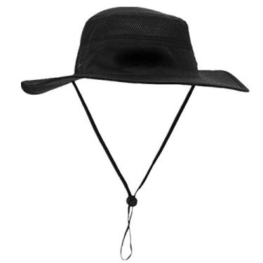 Imagem de Chapeu de sol de aba larga unissex Duakrs, exterior UPF 50+ Chapeu a prova d'agua Boonie de verao protecao UV