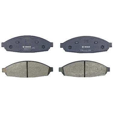 Imagem de Bosch BP931 QuietCast Conjunto de pastilhas de freio de disco semimet lico premium para Ford: 2003-2011 Crown Victoria; Lincoln: 2003-2011 Town Car; Mercury: 2003-2011 Grand Marquis, 2003-2004 Marauder; Frontal