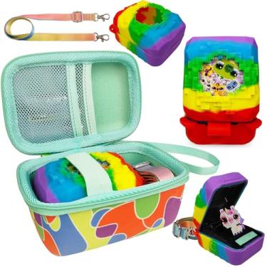 Imagem de JCHPINE Hard Carrying Case and Silicone Cover for Bitzee Magicals Interactive Toy Digital Pet, Accessories Case for Bitzee Magicals Virtual Electronic Pets (Multicolor)