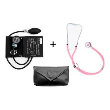 Imagem de Kit Rappaport Estetoscópio Duplo P. A. MED + Esfigmomanometro Aparelho