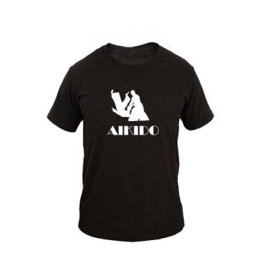 Imagem de Camiseta Masculina Casual Algodão Manga Curta Aikidô 7 - Ragor, P, Pre