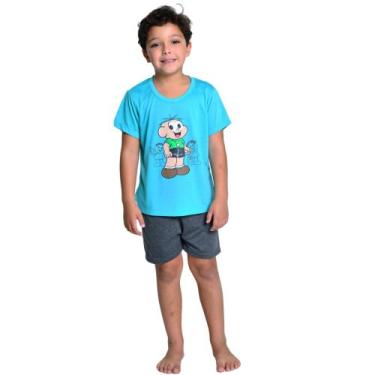 Imagem de Pijama Infantil Masculino Curto Verão Personagens  - Prikéta, Cebolinh