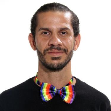 Imagem de Gravata Borboleta Arco Iris Decoração Para Festas Abrakadabra, UNICA, 