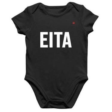 Imagem de Body Bebê Algodão Eita - Foca na Moda, Preto, P