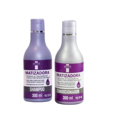 Imagem de Kit Desamarelador Platinado Shampoo Condicionador - Affinitá - Affinit