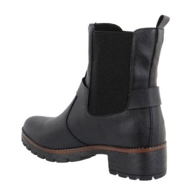 Imagem de Coturno Feminino Cano Curto SINTÉTICO - BR 2, Preto, 35