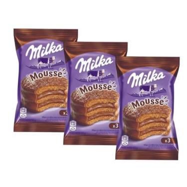 Imagem de Alfajor Milka Argentino Mousse Triplo 55g - 3 Unid