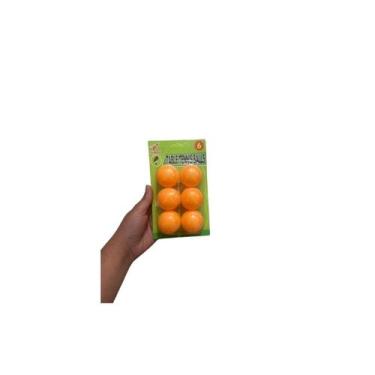 Imagem de Bolinha Tenis De Mesa Para Ping Pong 6 bolinhas  - Cor Laranja - Duo