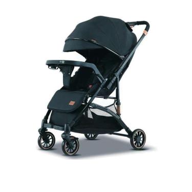 Imagem de Carrinho Bebê Passeio Alça Reversível Yougo Preto Maxi Baby