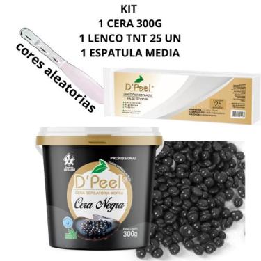 Imagem de Kit Cera Camomila Dpeel 300 g Hidrossolúvel Depilação Profissional + 1