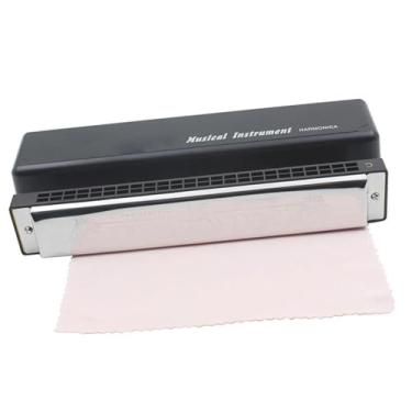 Imagem de Para Iniciantes harmônica Chave Profissional De 24 Buracos De C & D Play Gaita De Dupla Face Prata Tremolo Gaita Para Iniciantes Tocando Instrumentos(C)