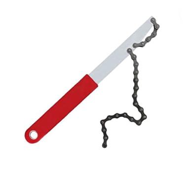 Imagem de GCA Bicycle Chain Whip BMX Ferramenta de remoção de chave de rodas de ciclismo (vermelha)