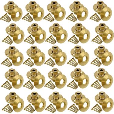 Imagem de Âncoras para cobertura de piscina de latão para decks de madeira – Pacote com 25