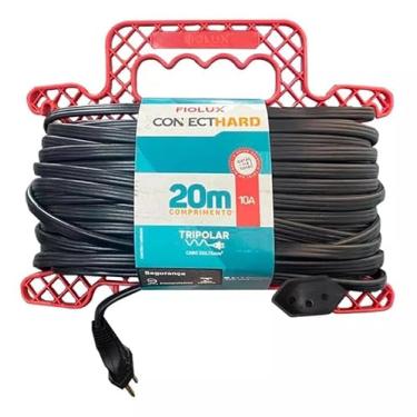 Imagem de Extensão 20 Metros 10a 2p+t Tripolar Fiolux Connect Hard