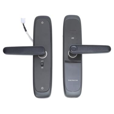 Imagem de Fechadura Com Maçaneta de Porta Com Teclado por Impressão Digital, Controle por Aplicativo, Fechadura Digital Aprimorada de Entrada para Casa, Apartamento, Trava Com Maçaneta por
