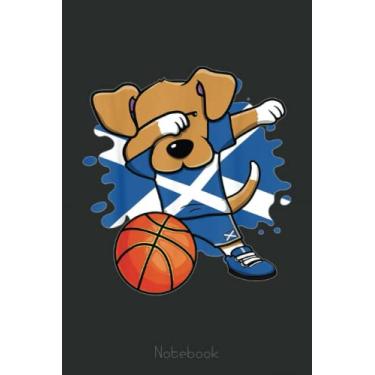 Imagem de Dabbing Dog Scotland Basketball Fans Scottish Sport Notebook: A blank lined basketball notebook 6x9 in 110 Pages that makes a fun basketball gift for ... women's basketball, team basketball gifts