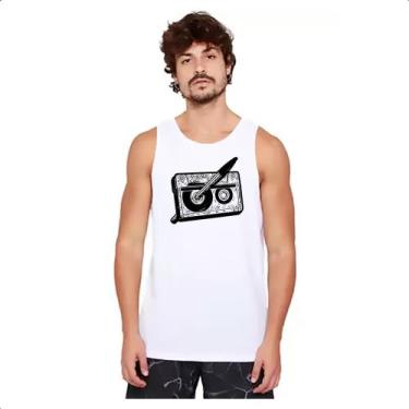 Imagem de Camiseta Regata Nostalgia Fita K7 e Caneta - Alearts, G