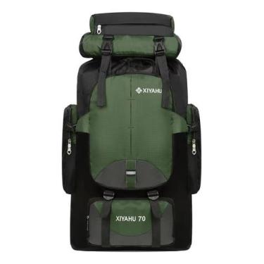 Imagem de Mochila Cargueira Camping Travessia Trilha Impermeável 80l, Verde, Mus
