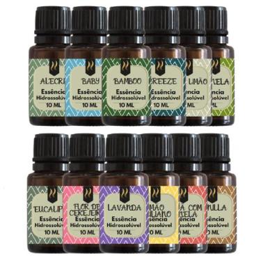 Imagem de Kit Top 12 Essências Aromatizantes P/ Difusor Linha Essencial Nattuaro