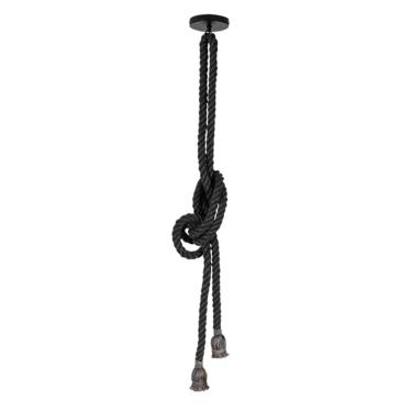 Imagem de Lustre Pendente Corda Para 2 Lâmpadas Produto E27 Bivolt