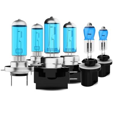 Imagem de ZPXGIZT Lâmpadas adequadas para Hyundai Santa Fe 2010-2012, H7 H11B 881 Faróis de neblina de farol alto baixo combo de lâmpadas de halogênio de alto desempenho, luz branca 6000K, pacote com 6