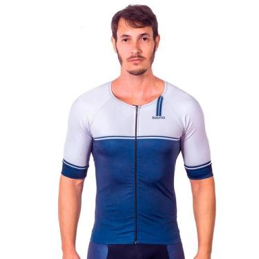 Imagem de Top camisa com mangas triathlon elite smooth proteção uv 50+ kauna, P