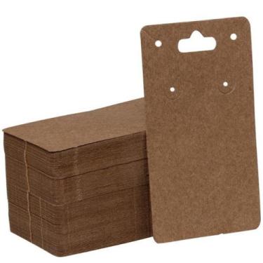 Imagem de Cartelas para Colar e Brincos Papel Kraft Resistente 1.000 und. - Sona