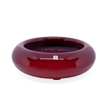 Imagem de Vaso Bacia Decorativo Redondo Em Fibra Vermelho Lira P 8 Cm B02 - D'ro