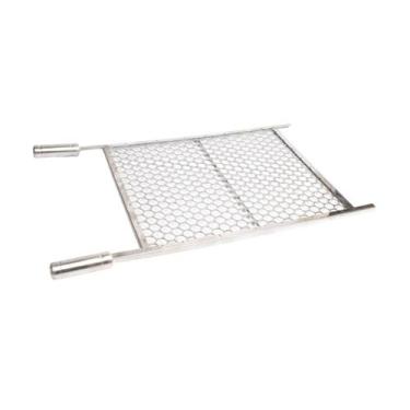 Imagem de Grelha Moeda Inox Chapa Grossa C Ponta 70x50 G500 Churrasco - INOX LAU
